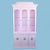 Late 20th Century Late 20th Century Pink Faux Bamboo Pagoda Top Cabinet For Sale - Image 5 of 7