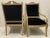 Wood Mid 20th Century Carved French Bergere Chairs - A Pair For Sale - Image 7 of 11