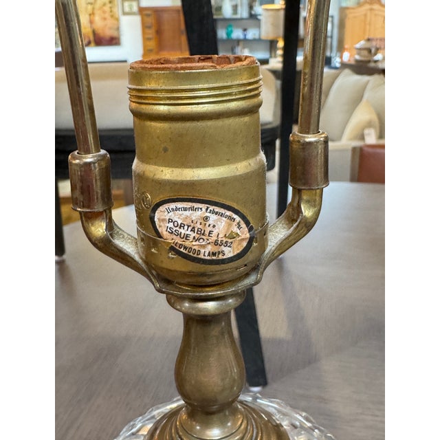 Vintage Crystal Table Lamps, a Pair For Sale - Image 10 of 12