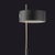 1953 Floor Lamp in Satin Gold and Black Metal by Ostuni & Forti for Oluce For Sale - Image 3 of 6