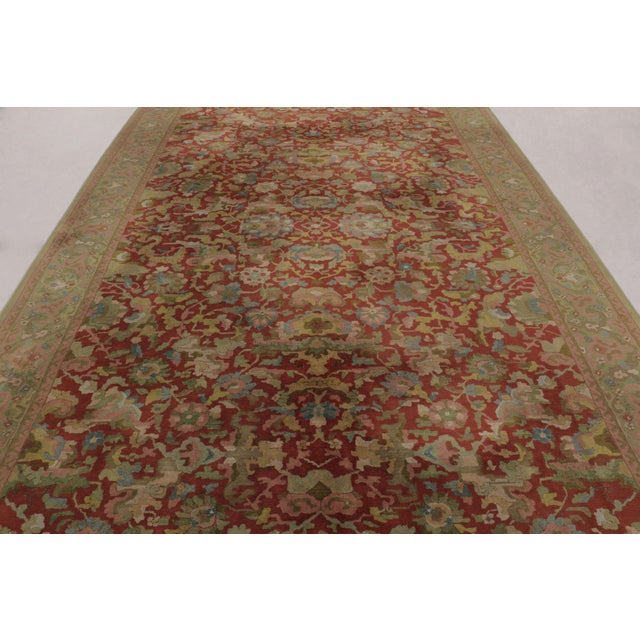 Handmade with wool in Germany circa 1920-1930, this 8x14 antique hooked rug is an extremely rare rug of its kind, and...