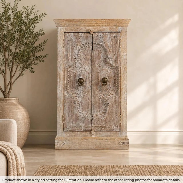 Dimensions: 29" W X 17" D X 48" H Features: • A rare piece and one of its kind exists • 100% solid wood construction •...