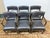 Wood Antonio Citterio for Maxalto + B&b Italia Simplice Leather Arm Chairs, Set of Six For Sale - Image 7 of 12