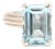 Slane Blue Topaz Solitaire Ring, Sterling Silver, Ring Size 6.75 For Sale