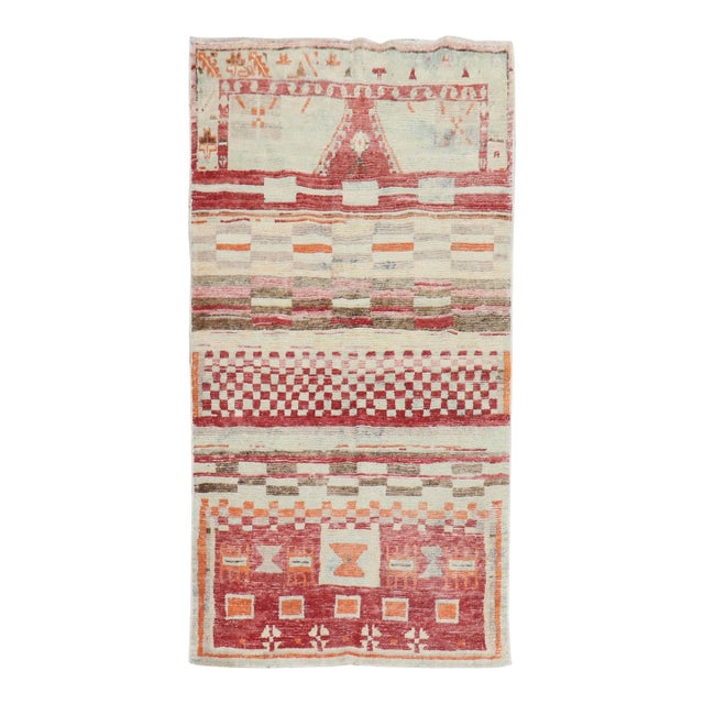 Abstract Turkish Anatolian 20th Century Rug - 3'8" x 6'6" For Sale