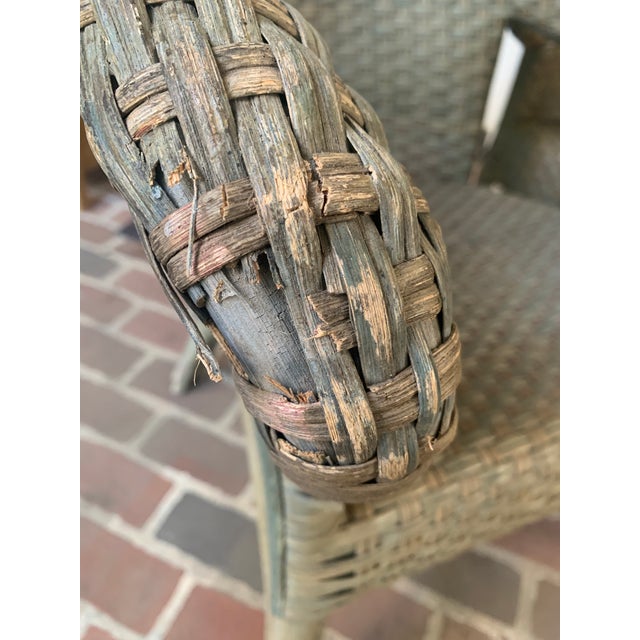 Antique Wicker and Rattan Possibly Victorian Chairs- Pair For Sale - Image 15 of 17