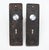 Early 20th Century Antique Victorian Brass Dummy Door Knob Set For Sale - Image 5 of 5