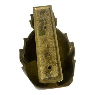 Virginia Metal Crafters Solid Brass Pineapple Door Knocker For Sale