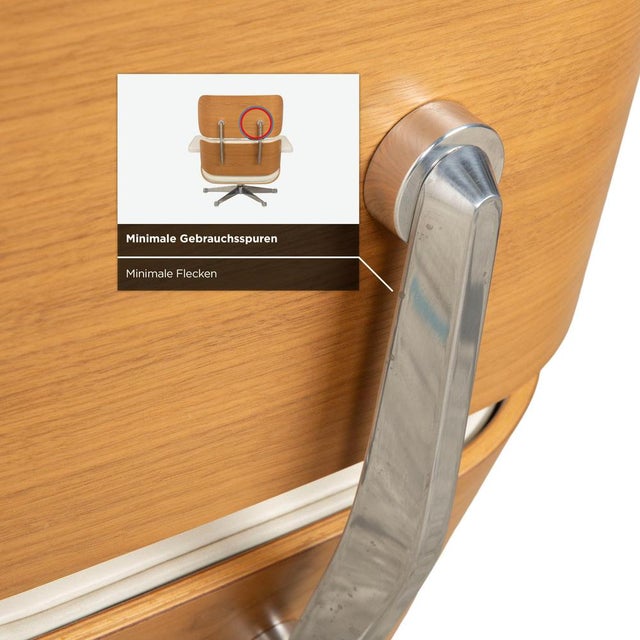 Set of Lounge Chair in Leather with Ottoman by Charles & Ray Eames for Vitra For Sale - Image 9 of 18