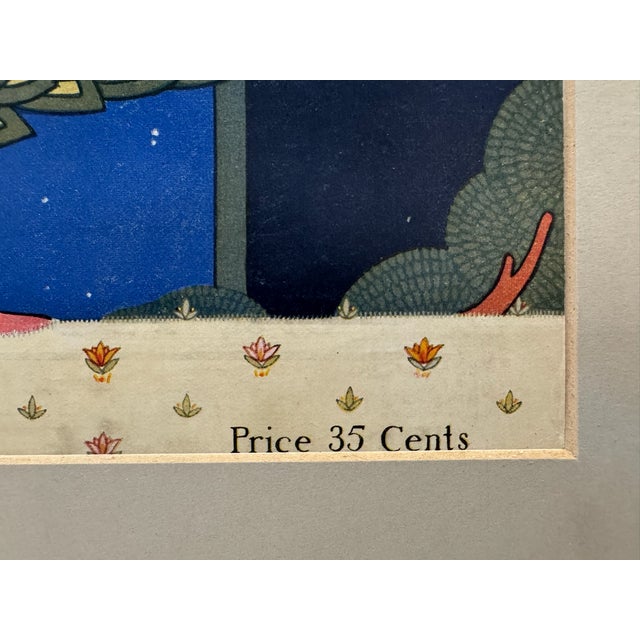 Art Deco 1925 Original Asia Magazine Cover, January, Frank McIntosh, Art Deco, Matted For Sale - Image 3 of 3