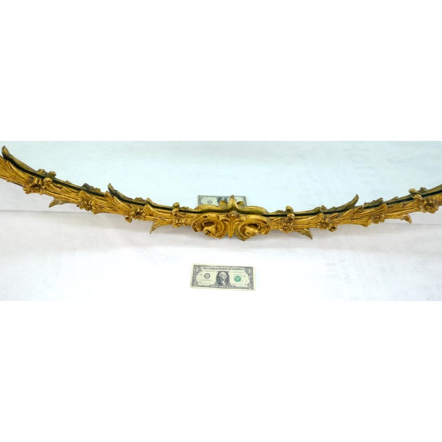 Early 20th Century Large Fine 61” Long Oval Gilt Gesso Rococo Louis VX Style MINT For Sale - Image 5 of 15