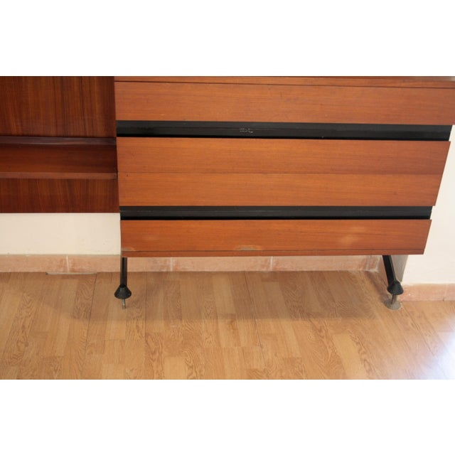 Black Urio Modular Wall System by Ico and Luisa Parisi for Mim, 1957 For Sale - Image 8 of 18