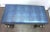 Art Deco 1930s French Art Deco Iron Bench With Faux Alligator Metallic Cobalt Blue Leather Upholstery For Sale - Image 3 of 6