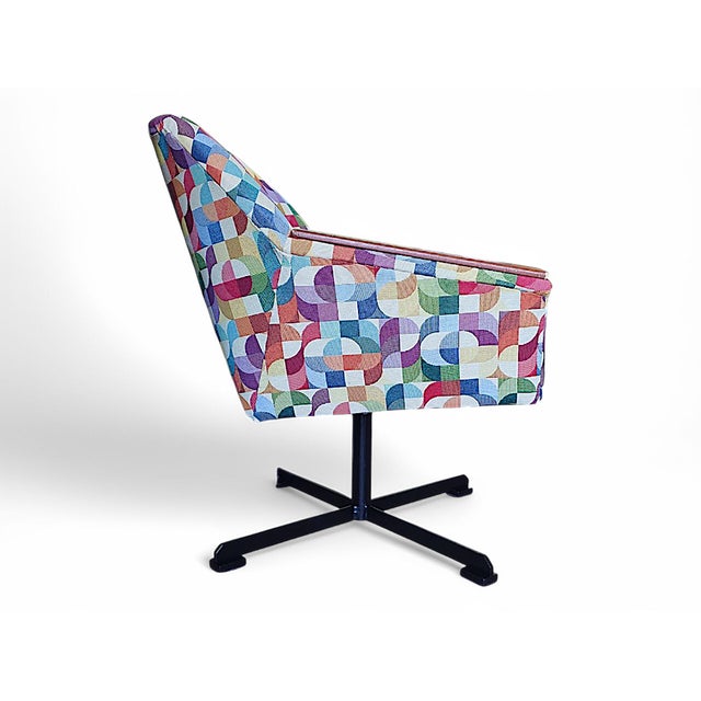 Mid-Century Modern Swivel Chairs, Germany, 1970s, Set of 2 For Sale - Image 4 of 5