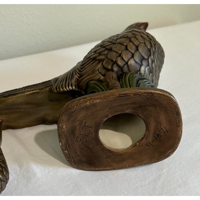 1970s Vintage 1971 Pheasants Ceramics For Sale - Image 5 of 10