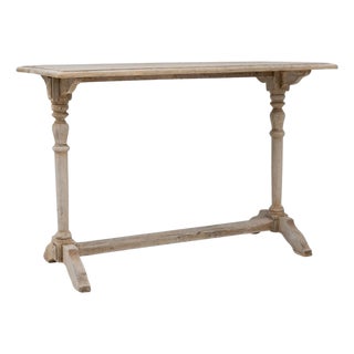 20th Century French Oak Console Table For Sale