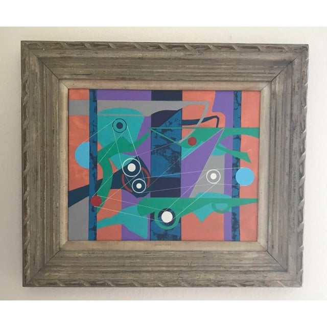 Abstract Figurative Composition on Canvas - Signed Allen 2021 For Sale - Image 11 of 11