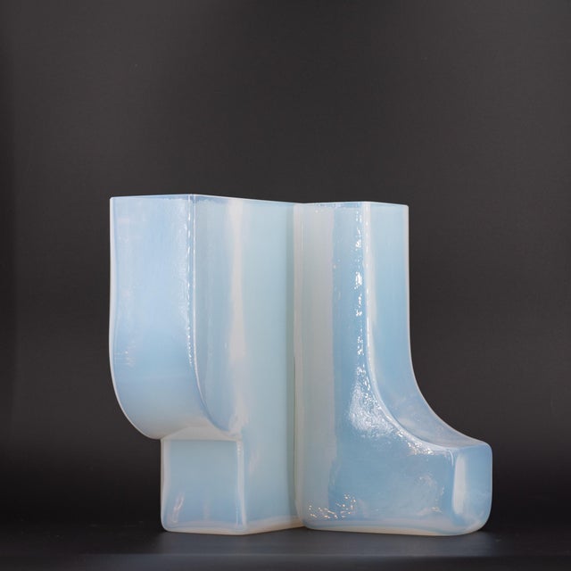 Glass Double Vase in Murano Glass by Aldo Nason for Mazzega, 1970s For Sale - Image 7 of 18
