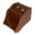 Antique Late 19th Century Mahogany & Brass Coal Scuttle Kindling Box For Sale