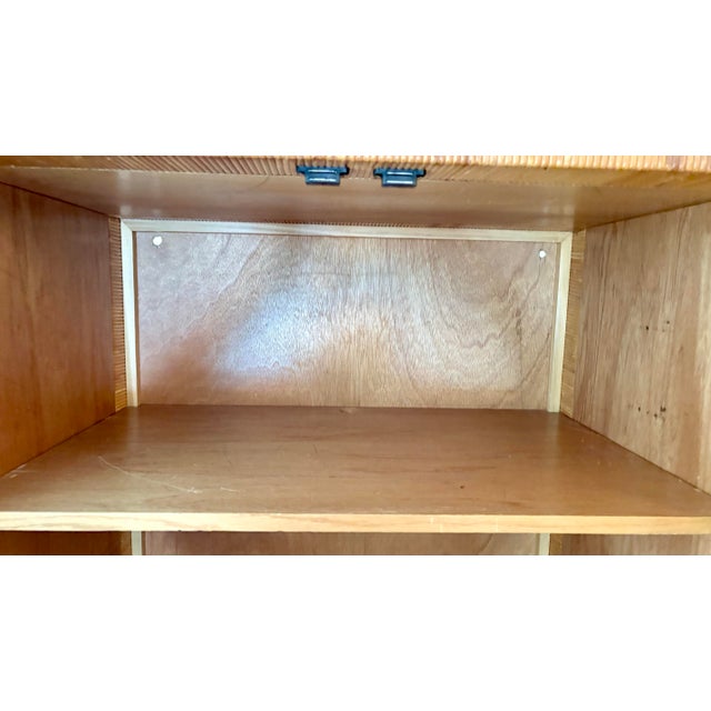 1970s Bielecky Brothers Unsigned Cane & Rattan Vintage Armoire or Cabinet For Sale In San Francisco - Image 6 of 12