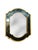 Green Isabel O'Neil Studio American Art Deco Miniature Painted Mirror For Sale - Image 8 of 8