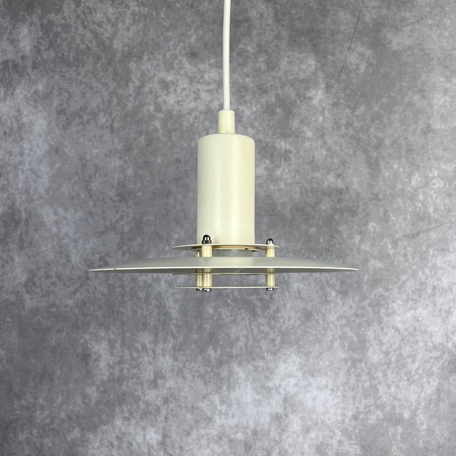 Vintage Beige Ceiling Lamp from Lyfa, 1970s For Sale - Image 6 of 11