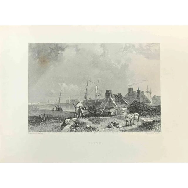 Blyth is an Engraving realized in 1845 by E.Finden. Signed in plate. The artwork is realized in a well-balanced...