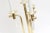 Mid Century Modern Parzinger Style Brass & White Lacquered Metal Tall Table Lamp, Restored For Sale - Image 10 of 11