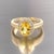 Natural Citrine Diamond Ring 6.5 14k Yellow Gold 1.74 TCW Certified For Sale - Image 9 of 14