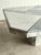 White Italian Carrara & Bardiglio Marble Inlay Coffee Table, 1970s For Sale - Image 8 of 15