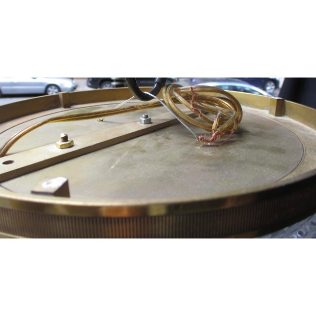 Cut Crystal and Gilt Bronze Flush Mount Ceiling Light For Sale - Image 9 of 13