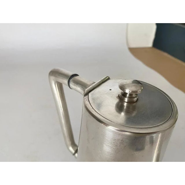 20th Century English Silvered Metal Coffee Pot For Sale - Image 4 of 12