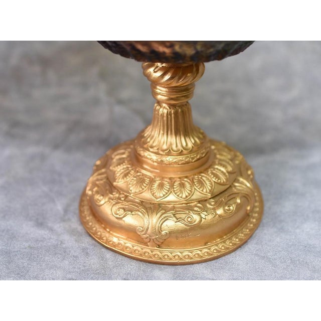 French Empire Glass Ormolu Comports Bowls, Set of 2 For Sale - Image 4 of 8