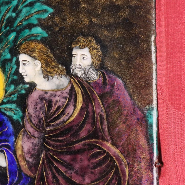 Limoges Enamel with Evangelical Episode For Sale - Image 6 of 10