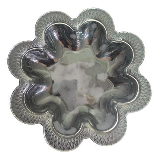 Art Deco Moulded Glass Foliate Bowl from Lalique France, 1910s For Sale