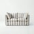 Not Yet Made - Made To Order Sophie Conran Coco 2 Seater Sofa - Garden Grey Stripes with Knife Edge Cushion For Sale - Image 5 of 5