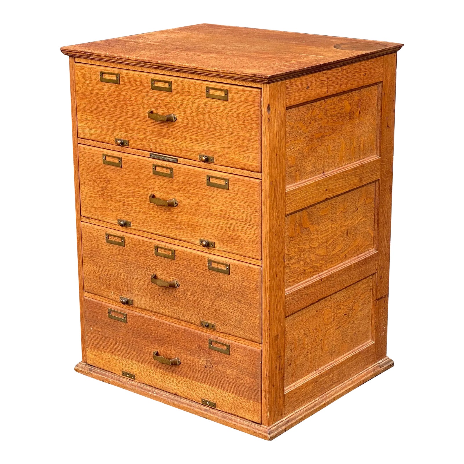 Library Bureau Sole Makers Oak Library Card Catalog Filing