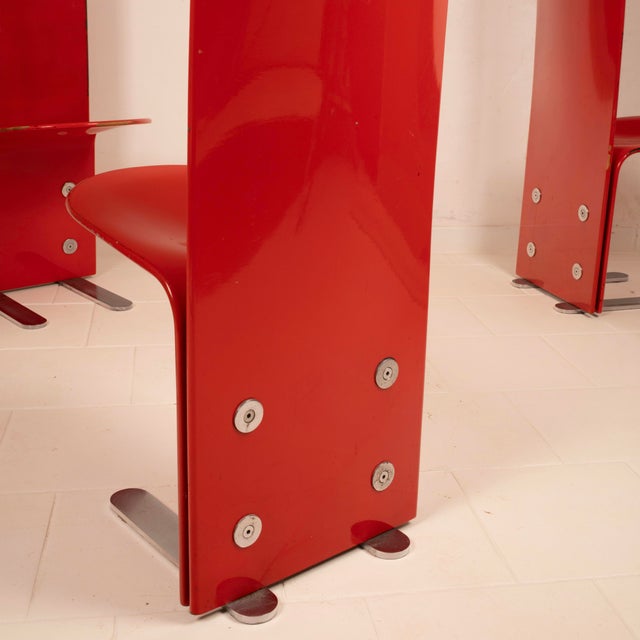 Pellicano Chairs by Luigi Saccardo for Arrmet, 1975, Set of 4 For Sale - Image 18 of 18