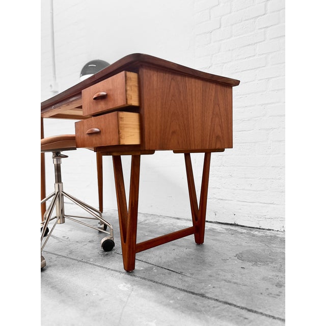 Danish Teak Writing Desk by E. W. Bach, 1960s For Sale - Image 18 of 18