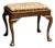 18th Century Queen Anne Mahogany Footstool With Needlepoint Seat For Sale