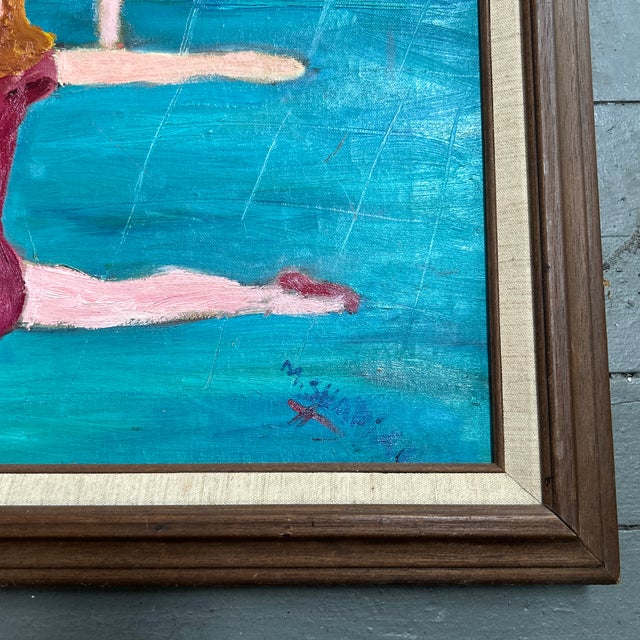 1970’s original folk art ballet dancers on canvas painting. Signed and framed. Measures 24x20/ 28x24 framed. Check out my...