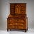 Impressive Baroque secretary in three sections ("à trois corps"), raised on compressed bun feet and veneered in fine...