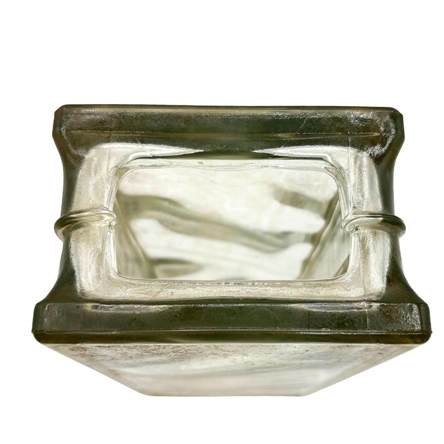 1970 Brutalist Postmodern Tallboy Glass Block Table Vase, West Germany For Sale In Los Angeles - Image 6 of 7