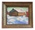 Contemporary Rustic Oil of a Cabin “Snowed In”, Vintage Frame For Sale - Image 9 of 12