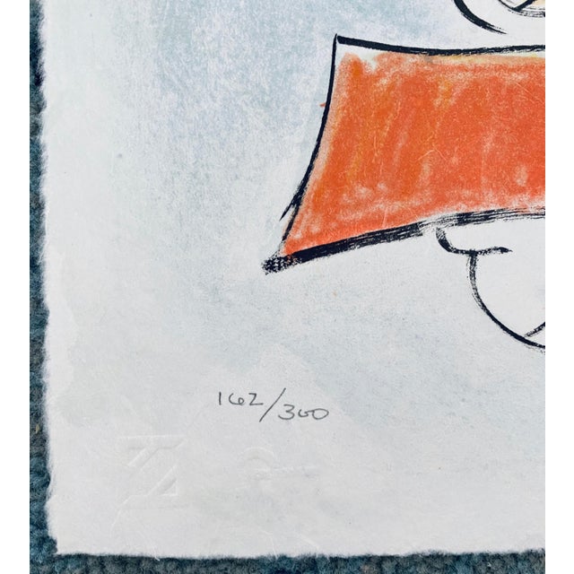 Printmaking Materials Sandro Chia, Lithograph Italian Post Modernist Figurative Pop Art - "In The Beginning" For Sale - Image 7 of 9