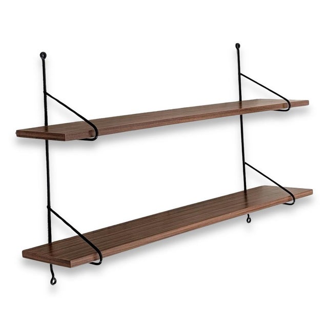 Mid-Century Modern Wall Shelf in Wood For Sale - Image 4 of 6