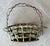 Rustic Chic Late 20th-Century Whimsical Crimped Steel Planter Basket For Sale - Image 10 of 18