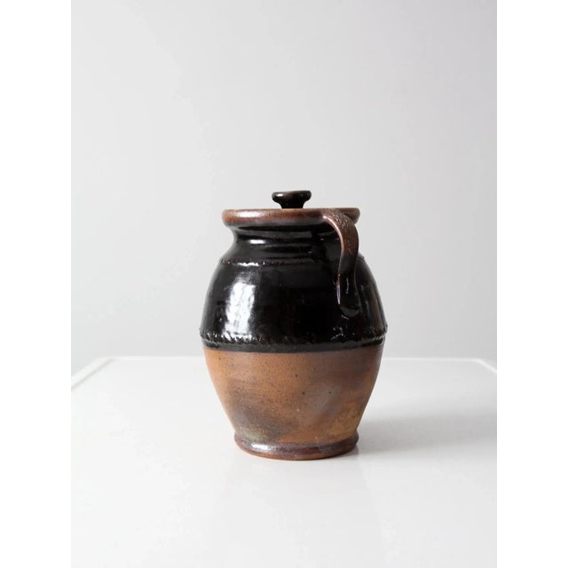 Contemporary Vintage Studio Pottery Jar For Sale - Image 3 of 13