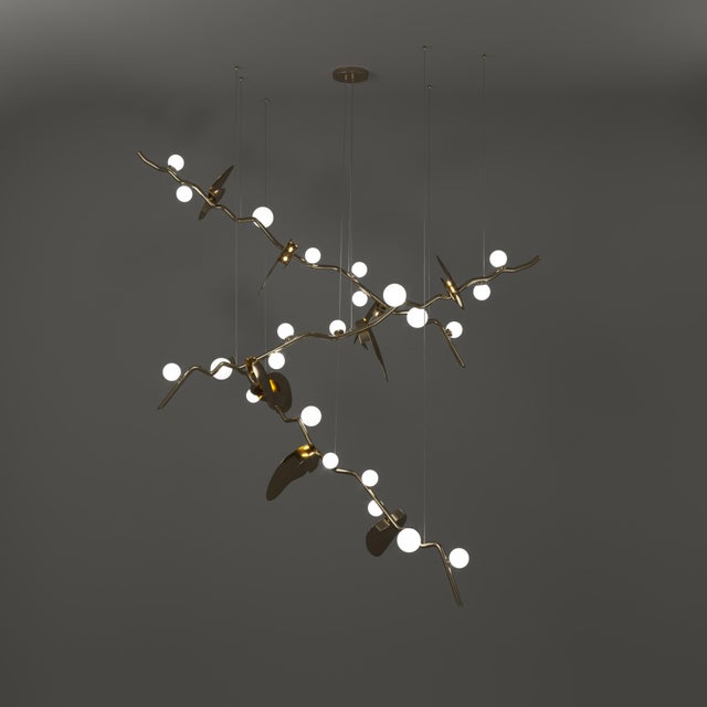 Almond Suspension Lamp by Creativemary For Sale - Image 10 of 11
