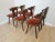 Vintage Tyrolean Dining Chairs with Red Fabric Seat, 1970s, Set of 6 For Sale - Image 10 of 18
